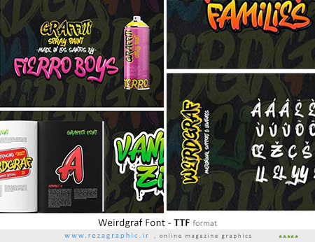 فونت انگلیسی گرافیتی - Weirdgraf Font